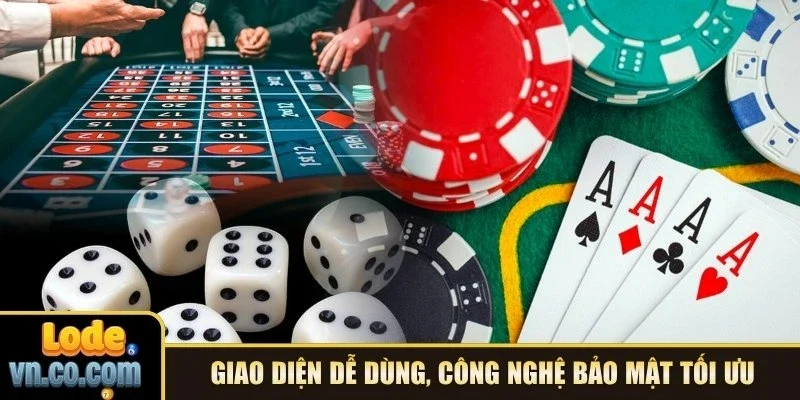 Giao diện dễ dùng và công nghệ bảo mật thông tin tối ưu